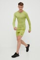 4F longsleeve do biegania 4FSS23TFLOM078 zielony SS23