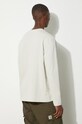 Одежда Хлопковый лонгслив A-COLD-WALL* Foil Grid LS T-Shirt ACWMTS111 серый