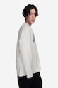 Βαμβακερή μπλούζα με μακριά μανίκια A-COLD-WALL* Foil Grid LS T-Shirt ACWMTS111