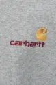 light grey Carhartt WIP cotton longsleeve top American Script