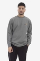 gray Carhartt WIP cotton longsleeve top American Script Men’s