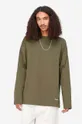 zelená Bavlněné tričko s dlouhým rukávem Carhartt WIP Link Script Pánský