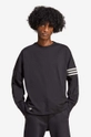 negru adidas Originals longsleeve din bumbac De bărbați