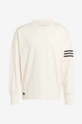 beige adidas Originals cotton longsleeve top