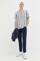 Hollister Co. lenvászon ing KI325.3090.105 fehér SS23