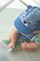 Pamučna kapa za djecu Mayoral Newborn natpis plava 9608.1V.NEWBORN