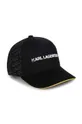 czarny Karl Lagerfeld czapka z daszkiem dziecięca Chłopięcy