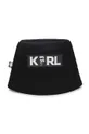 čierna Detský bavlnený klobúk Karl Lagerfeld Chlapčenský