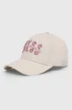 μπεζ Βαμβακερό καπέλο του μπέιζμπολ Guess Γυναικεία
