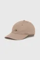 χρυσό καφέ βαμβακερό καπέλο του μπέιζμπολ Tommy Hilfiger Γυναικεία