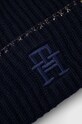 Doplnky Čiapka s prímesou vlny Tommy Hilfiger AW0AW14150.PPYX tmavomodrá
