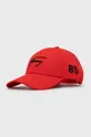 κόκκινο Βαμβακερό καπέλο του μπέιζμπολ Tommy Jeans Γυναικεία