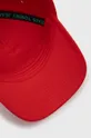 κόκκινο Βαμβακερό καπέλο του μπέιζμπολ Tommy Jeans