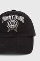 Bavlněná baseballová čepice Tommy Jeans AW0AW14435.PPYX černá SS23