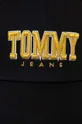 Tommy Jeans czapka z daszkiem bawełniana czarny