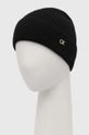 Calvin Klein czapka z domieszką wełny czarny