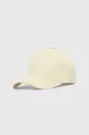 κίτρινο Βαμβακερό καπέλο του μπέιζμπολ Guess Γυναικεία