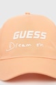 Pamučna kapa sa šiltom Guess V3GZ01.WO08O narančasta SS23