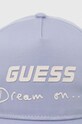 Akcesoria Guess czapka z daszkiem bawełniana V3GZ01.WO08O niebieski