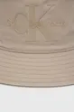 Βαμβακερό καπέλο Calvin Klein Jeans μπεζ