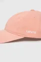 Levi's czapka z daszkiem bawełniana różowy