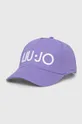 μωβ Βαμβακερό καπέλο του μπέιζμπολ Liu Jo Γυναικεία