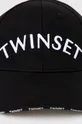 Βαμβακερό καπέλο του μπέιζμπολ Twinset μαύρο