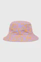 fioletowy Roxy kapelusz dwustronny bawełniany Damski