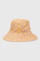 oranžová Bavlnený klobúk Billabong Dámsky
