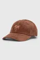 brązowy Billabong czapka z daszkiem bawełniana Damski