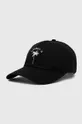 μαύρο Βαμβακερό καπέλο του μπέιζμπολ Billabong Γυναικεία