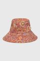pomarańczowy Billabong kapelusz bawełniany X SMILEY Damski