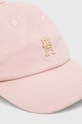 Tommy Hilfiger czapka z daszkiem bawełniana AW0AW14528.PPYX różowy SS23