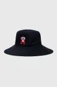 granatowy Tommy Hilfiger kapelusz bawełniany Damski