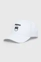λευκό Βαμβακερό καπέλο του μπέιζμπολ Pinko Γυναικεία