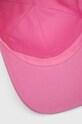 Pinko czapka z daszkiem bawełniana różowy 100621.A0MB