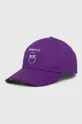 μωβ Βαμβακερό καπέλο του μπέιζμπολ Pinko Γυναικεία