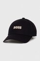 BOSS sapca bumbac negru 50493408