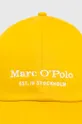 Βαμβακερό καπέλο του μπέιζμπολ Marc O'Polo κίτρινο
