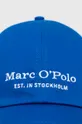 Marc O'Polo czapka z daszkiem bawełniana niebieski
