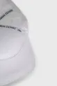 biały Armani Exchange czapka z daszkiem bawełniana