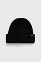 GCDS berretto a maglia pesante nero SS23U870503