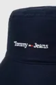 Βαμβακερό καπέλο Tommy Jeans σκούρο μπλε