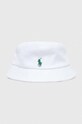 Βαμβακερό καπέλο Polo Ralph Lauren βαμβάκι λευκό 455918258