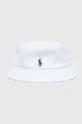 bela Bombažni klobuk Polo Ralph Lauren Ženski