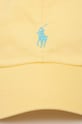 Polo Ralph Lauren czapka z daszkiem bawełniana żółty 211912843