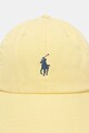 Akcesoria Polo Ralph Lauren czapka z daszkiem bawełniana 211912843 żółty