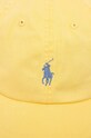 Polo Ralph Lauren czapka z daszkiem bawełniana 211912843 żółty SS25