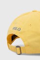 Akcesoria Polo Ralph Lauren czapka z daszkiem bawełniana 211912843 żółty