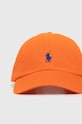 Бавовняна бейсболка Polo Ralph Lauren 211912843 помаранчевий AW25